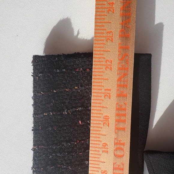 Lafayette 148 New York Petite Black Multi Color Tweed Trim Blazer Jacket Size 2 - Picture 8 of 10